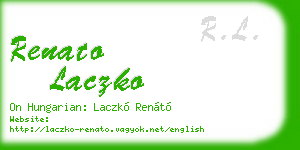 renato laczko business card